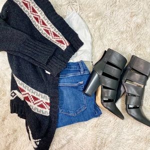 High/Low Aztec cardigan